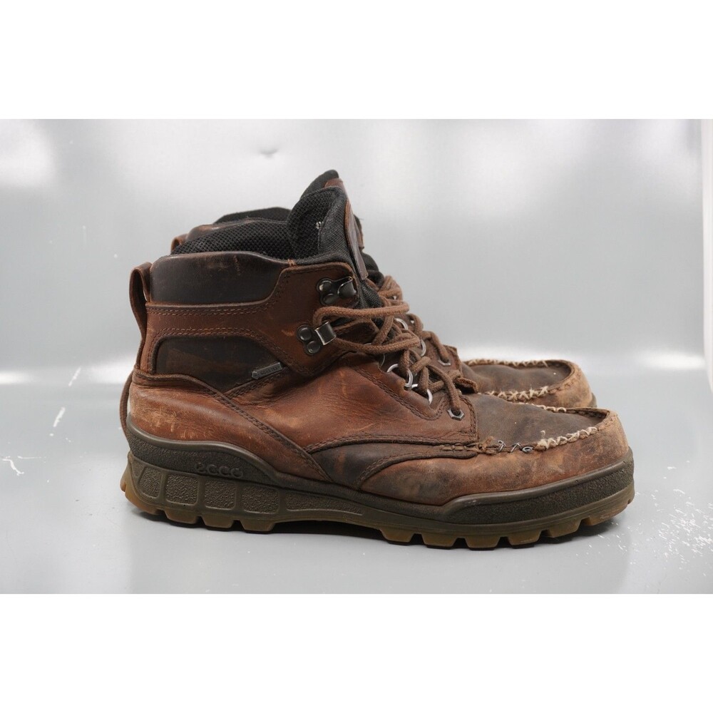 ECCO Track 25 Mid/High Leather Hiking Boots Moc GTX Mens 43 EU / 9-9.5 US